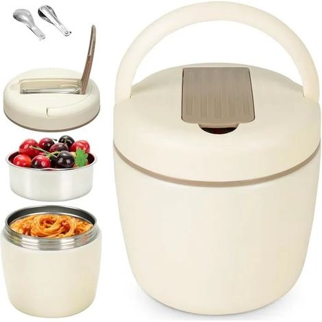 Insuted Lunch Box with Spoon,Hot Food Thermos 1200ml,Insuted Lunch Box for Hot Meals Leak Proof BPA Free LUNCH BOX (1/5)