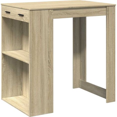 Maison Exclusive - Mesa alta de bar madera ingeniería roble Sonom