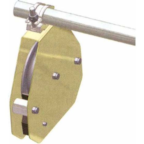 Metal House Carrucola di Sicurezza Autofrenante 300 mm portata 50 Kg per funi 18-20 mm fissaggio ponteggi