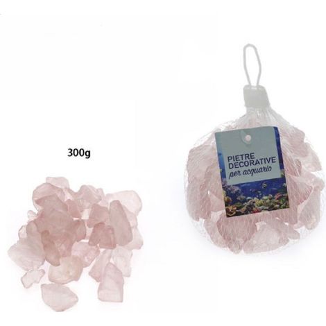 Galets Décoratifs Roses Pierres D'aquarium 300 Gr. Décoration 70274