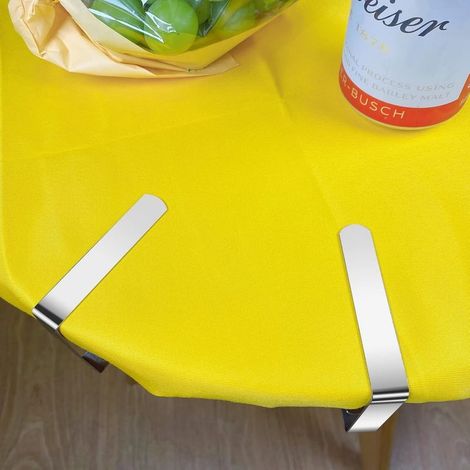 Große Tischdeckenklammern aus Edelstahl – 10er-Set – Flexibel und mobil – Geeignet für Tische mit einer Dicke von 0 bis 3 cm (1/5)