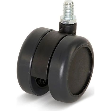 Roulette de meuble - MESO - Premium - PU - 60 mm - Tige filetée 10 x 15 mm