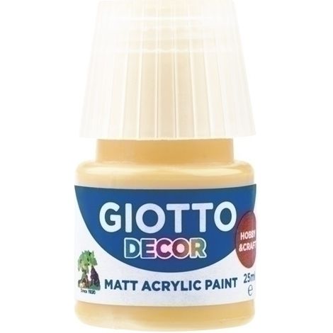 PINTURA ACRIL.GIOTTO 25 ml AMARILLO ORO - Pack de 6 unidades