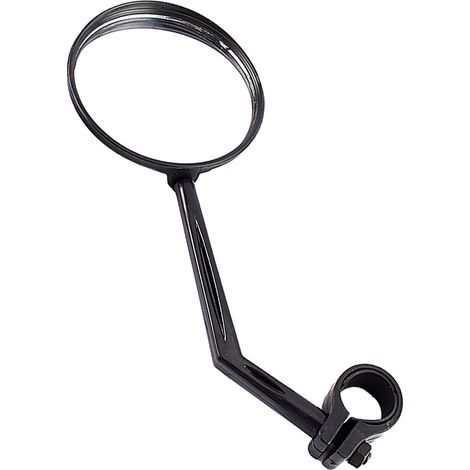 Rétroviseur pour moto et vélo, noir, montage guidon, vue arrière large (1/5)