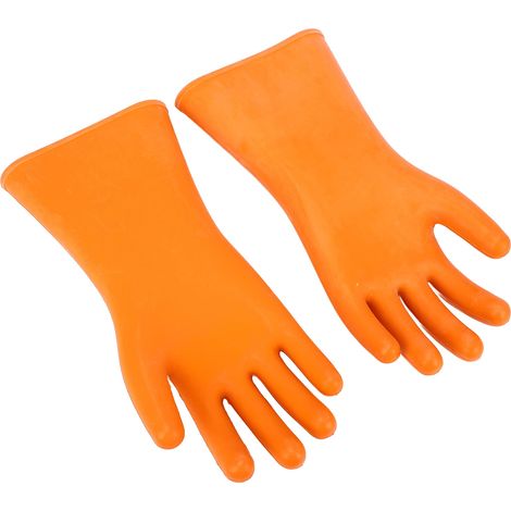 Gants d'électricien isolés haute tension (1 paire), en caoutchouc résistant aux coupures et imperméables, 20 000 V, résistants aux brûlures et à l'eau. (1/5)
