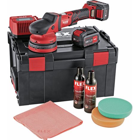 Pulidora excéntrica 18V XFE 15 150 18.0-EC/5.0 P-Set C FLEX - 2 baterías + cargador - en caja - 461245 (1/4)