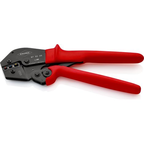 KNIPEX 97 52 06 SB Crimping Pliers for two-hand operation with non-slip plastic grips burnished 250 mm (1/5)