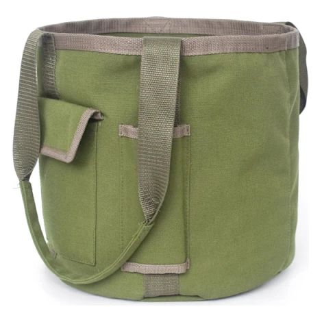 Sac à outils de jardin portable, sac en tissu imperméable, poignée ergonomique pour le rangement des outils, grande capacité. (1/5)