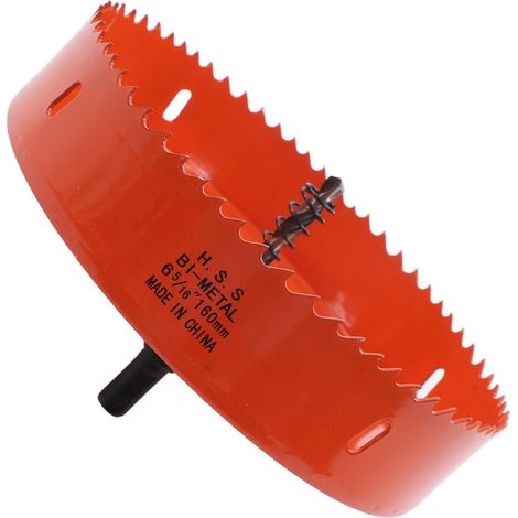 Scie cloche bi-métal 160mm 6-5/16po coupeuse à trous acier rapide avec foret centré pour bois et plastique (1/5)