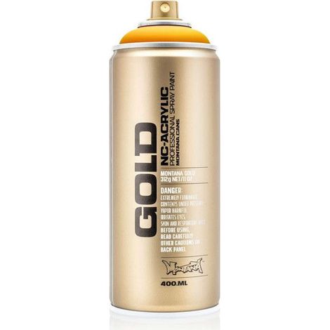 Bombe de peinture - Gold - Acrylique - Yolk - G1230 - 400ml - Montana Cans