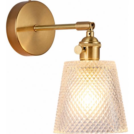 Aplique de Pared LED de Vidrio para Pasillo sin Bombilla 13x13x18cm (1/5)