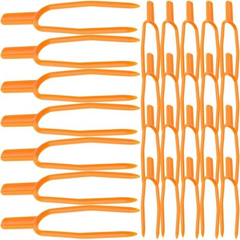 Lot de 100 Clips de Fixation en Plastique pour Plantes Grimpantes Pinces Réutilisables pour Tiges de Fraisiers et Pastèques Supports Jardinage pour Serrage et Potager Fixation (1/4)
