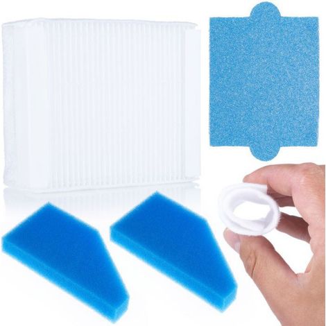 Filtre Aspirateur - HEPA 40x102x90 mm - Préfiltre En Mousse 102x90 mm - Filtre Moteur Polaire 160x80 mm - Pour Aspirateurs Thomas Aqua Et Perfect Air - Lot De 3 (1/5)