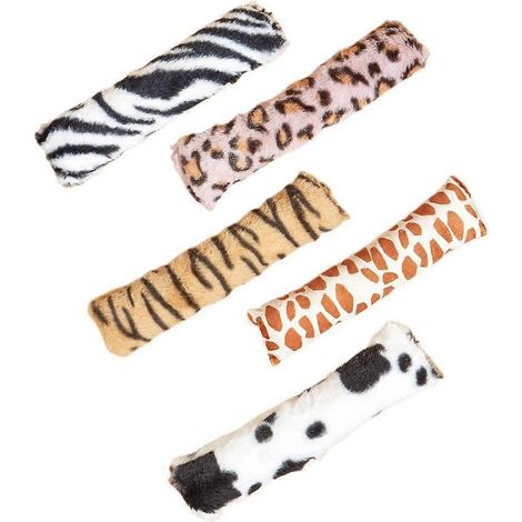 Lot de 5 peluches interactives pour chat, jouet de dentition à mâcher, coussin anti-ennui (1/4)