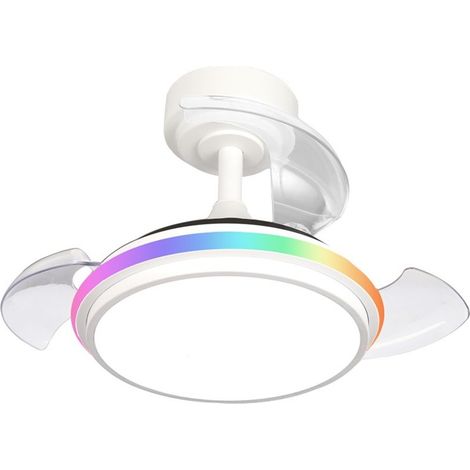Antila Mini XS RGB LED Bianco Ventilatore 40W 3500Lm CCT Dim