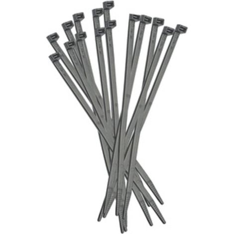 Fasceta de cableado negra 140x3,5 100 pz