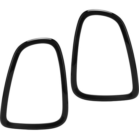 2 pièces de caches de feux arrière, anneaux de protection, autocollants pour Cooper R56 R57 R58 R59 2007-2014, noir brillant (1/5)
