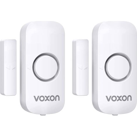 Alarme Porte et Fenêtre, Mode d'Alarme de Chime 2-en-1, Alarme de Maison Facile à Installer, Magnetic Window Door Burglar Alarm with 100dB Loud for Kids Safety Home Shop Security (2 unités) (1/5)