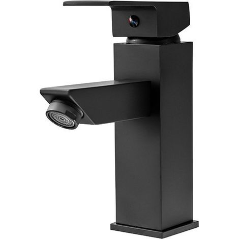 Grifo lavabo monomando, Negro (1/4)