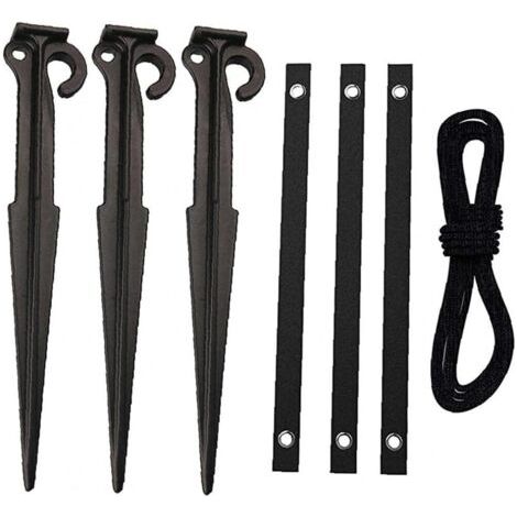 Support d'arbre durable avec corde robuste de 4 mètres pour plantes de jardin, accessoire fixe (1/5)