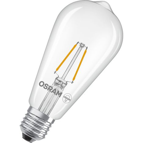 OSRAM Lampe LED Star Edison ST64 25 Filament, 2700 K blanc chaud, 1,8 W, E27, transparente, 250 lm, 15 000 h, pour suspensions, look vintage, décorative (1/3)