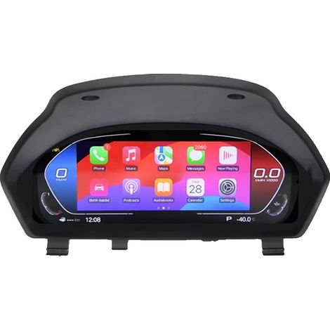 CarPlay, cuadro de instrumentos digital, pantalla de 12,3 pulgadas, Android Auto, compatible con BMW Serie 3 F30/F31 GT-F34 y Serie 4 F32/F33/F36, con CarPlay (1/2)