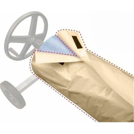 Couverture Enrouleur Bâche Piscine en Tissu Imperméable,Couverture de Protection Piscine Extérieur Intérieur,49096cm, (1/5)