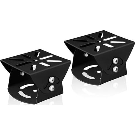 CSPARKV 75x80x52mm 2 piezas Soporte de metal para poste de cámara CCTV universal Soporte de esquina de acero inoxidable para cámara de vigilancia y cámaras CCTV para exteriores (1/5)