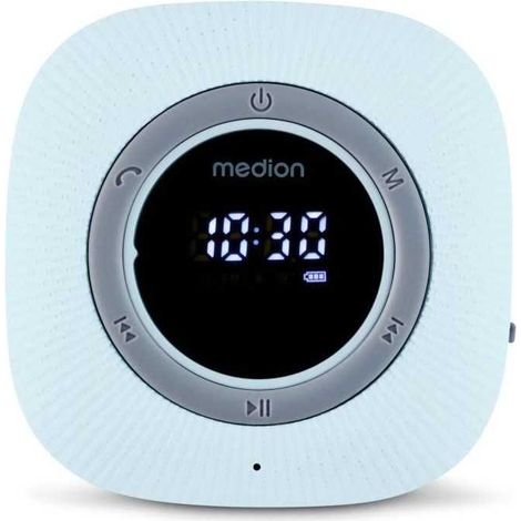 Radio da doccia MEDION LIFE P66096 blu FM Bluetooth 5.0 IPX6 display LED 3 W (1/5)