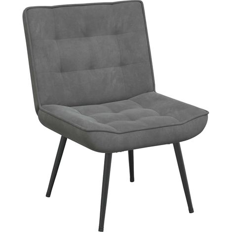 Maison Exclusive - Sedia Relax 64x74x84 cm Grigio Scuro in Velluto (1/5)