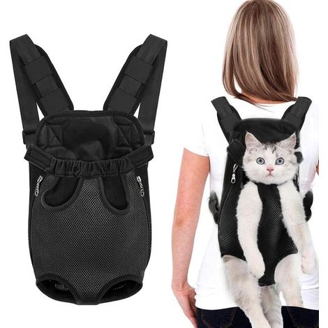 Borsa per il trasporto di cani, trasportino per animali domestici, tracolla regolabile taglia S, pieghevole con cerniera, possibilità di trasporto a mani libere, per cani di piccola e media taglia (1/5)