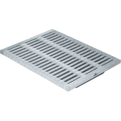 Grille renforcée PVC - gris - 400 x 500 mm - First Plast