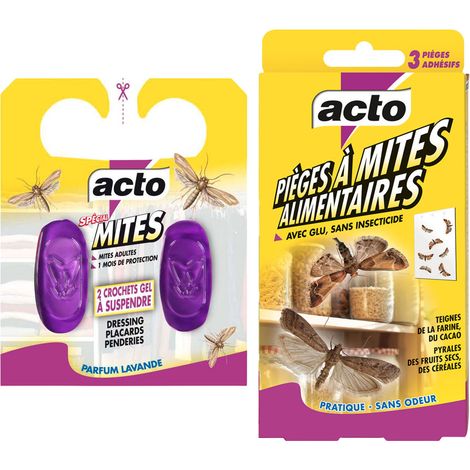 Pack Anti-Mites Maison ACTO : Mites Alimentaires et Mites Textiles (1/5)