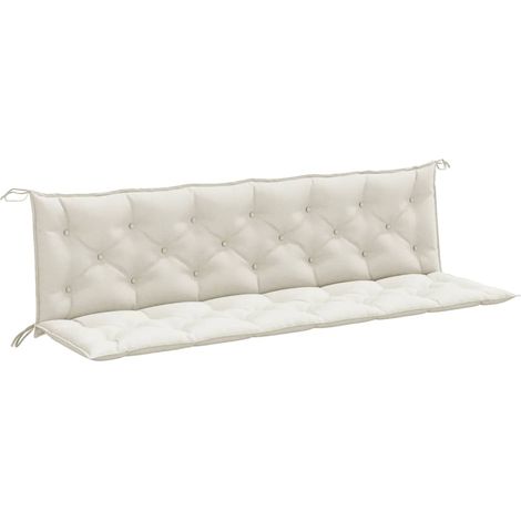 Maison Exclusive - Gartenbank-Auflagen 2 Stk. Melange Creme 200x5