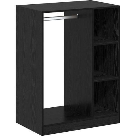 Meubles de Rangement,Armoire Chêne noir 77 x 48 x 102 cm Bois d'ingénierie CFW698990 (1/5)