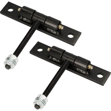 Kotarbau – Lot de 2 bandes de portail M10 x 100 mm – Réglables en acier avec revêtement poudre – Pour installation facile et durable (1/5)