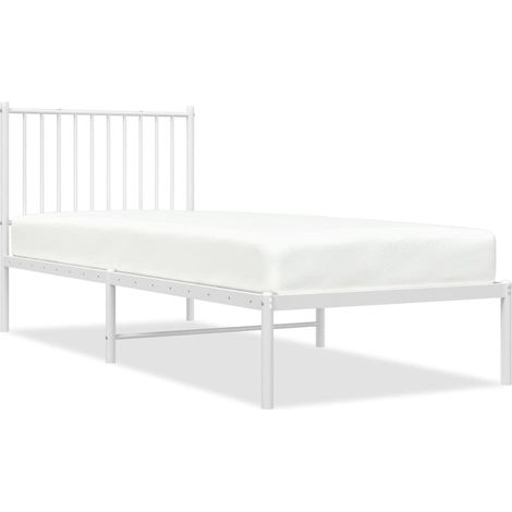 Maison Exclusive - Giroletto con Testiera Metallo Bianco 80x200 cm