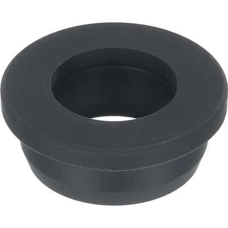 Support D'Œillet En Caoutchouc de Type T Dia 30.3mm ID 20mm Noir (1/5)