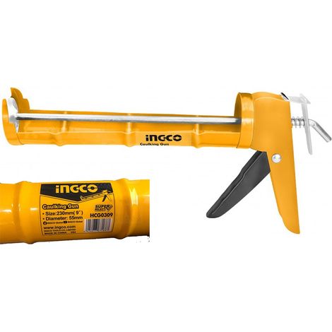 Pistola per Cartucce di Silicone Sigillanti Manuale a leva INGCO 230 mm sp. 08mm (1/4)