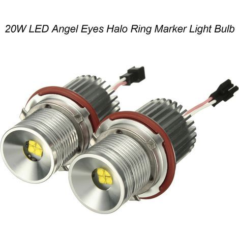 bombillas LED de repuesto de 20W con forma de aro de luz tipo "ojos de ángel" para BMW E87 E39 M5 M6 E83 X3 E60 E63 E65 E66 E53 X5. (1/5)