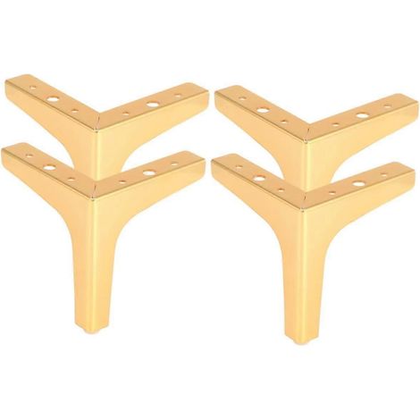 Quatre pieds de canapé en métal, compatibles avec les lits, les armoires, etc., durables et faciles à assembler. (1/5)