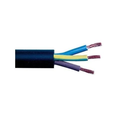 Câble R2v 3g2.5 50m Noir Câble électrique Rigide R2v 3g2.5 Pour Installation Fixe. - Electraline