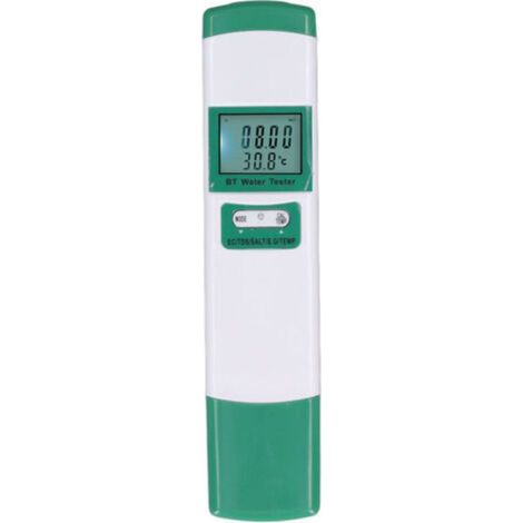 Tester per l'acqua Bluetooth 5 in 1: EC, TDS, SALE, SG, TEMP, penna per il test della qualità dell'acqua per piscine e acquari. (1/5)