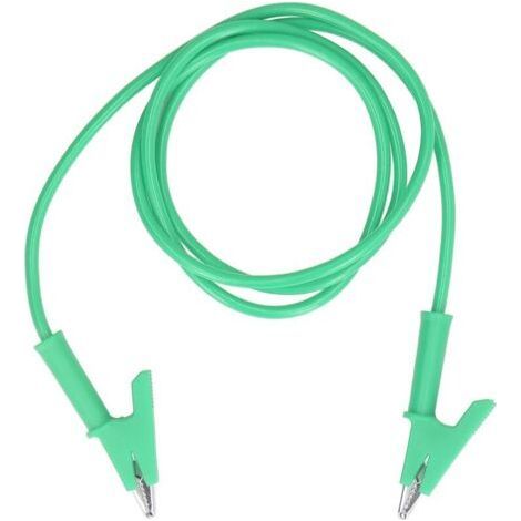 Test Cable with Double Ended Alligator Clips 10mm for Vehicle Battery Green (1/5)