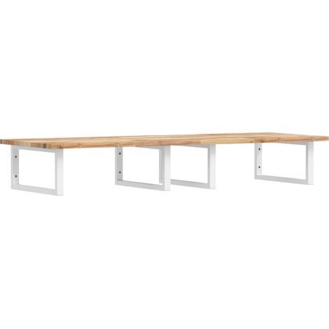 Maison Exclusive - Waschbeckenregal Wandmontage Stahl und Akazien