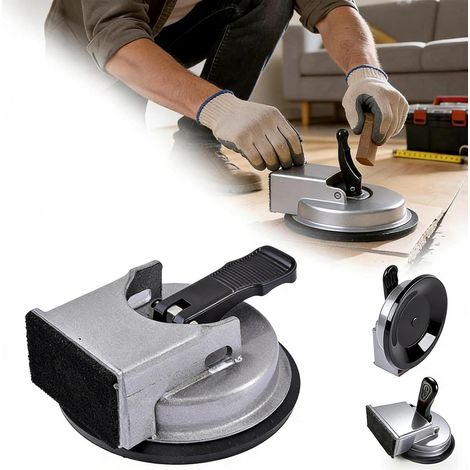 Outil de Fixation D'espacement de Sol pour Stratifié, Outils de Sol Stratifiés Robustes, Outil de Fixation D'espacement de Sols en Stratifié Métallique avec Ventouses pour Salle Bain, Cuisine, Salon