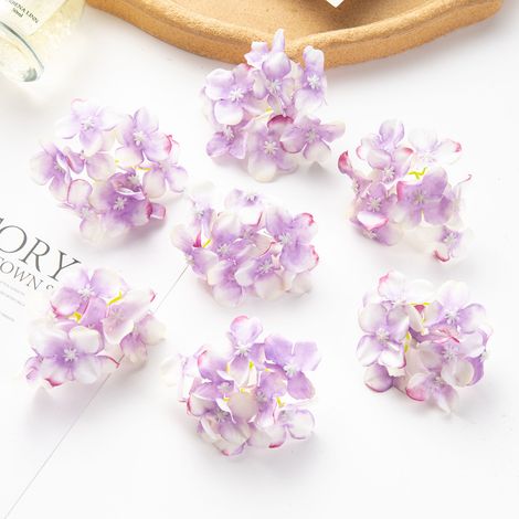 Mariage jardin décor à la maison accessoires de mariée couronne de fête hortensia en soie 20 pièces fleurs artificielles (1/5)