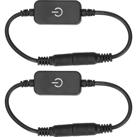 Lot de 2 variateurs tactiles pour bande LED monochrome 5V-24V CC
