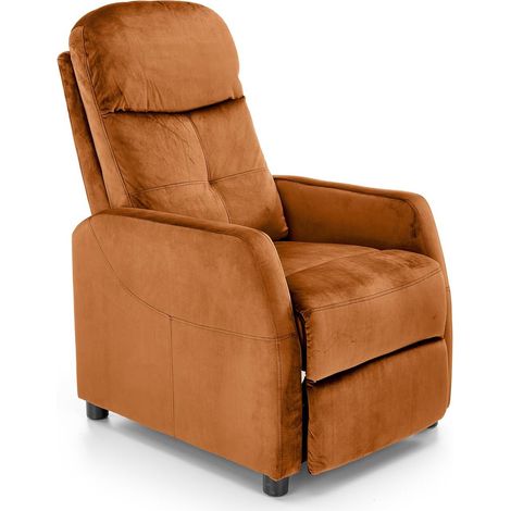 Sillón reclinable Houston 992, Naranja, 103x64x84cm, Tapiz (1/5)