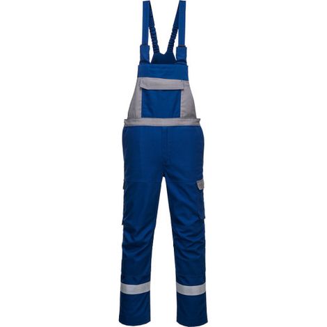 Peto bicolor Bizflame Ultra contra calor por contacto, Regular FR07 L Azulina